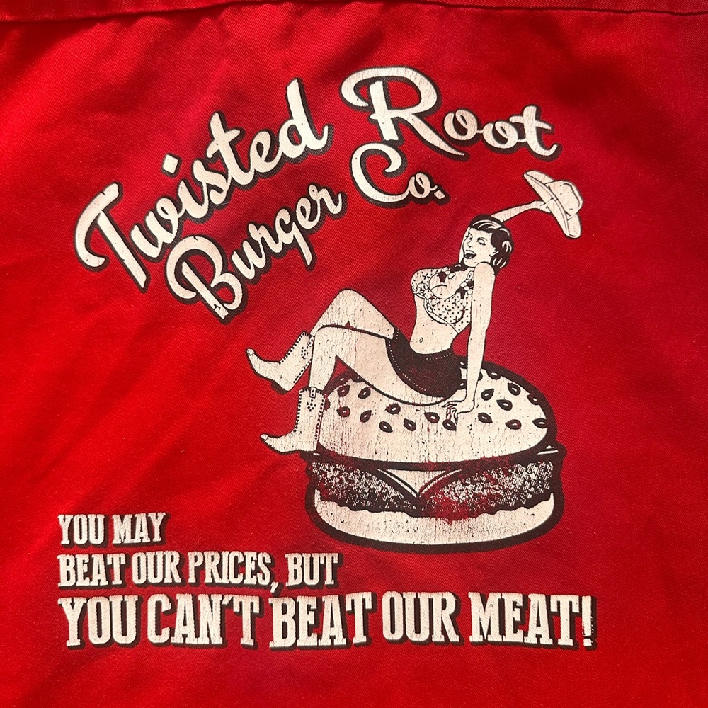 Red Twisted Root Burger Co. Graphic Tee